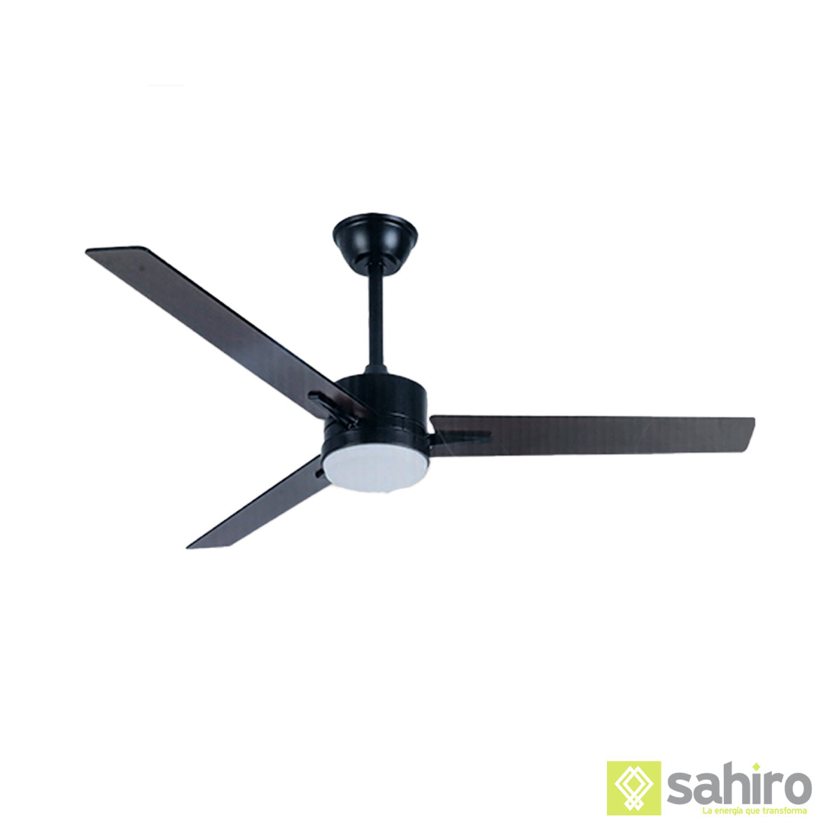 Ventilador De Techo Negro Con Luz Led 3 Aspas - CF1708-52