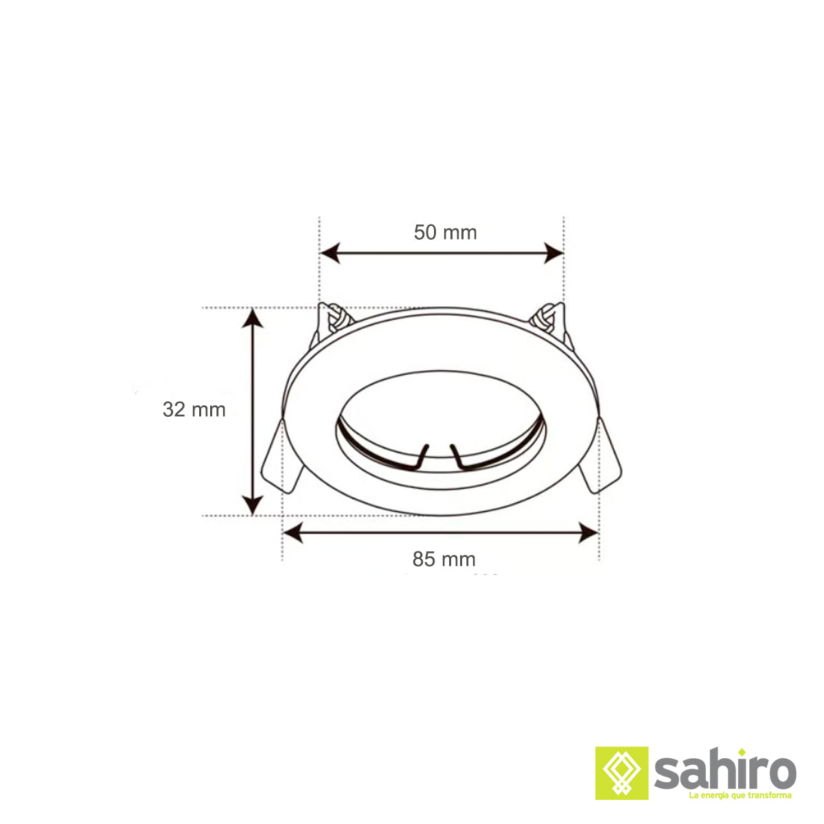 Lámpara De Empotrar Fija Blanco - YD-220/B