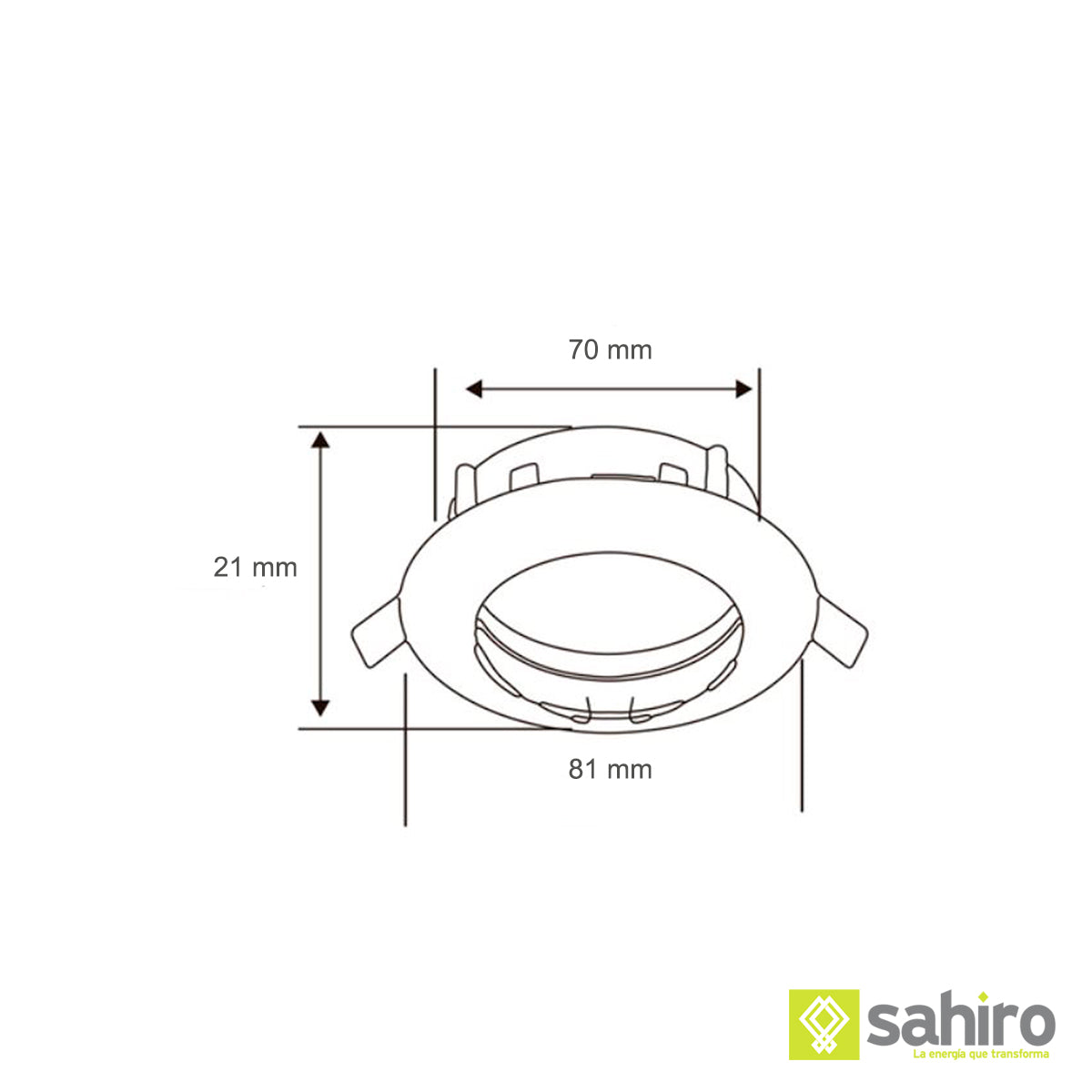 Lámpara De Empotrar Dirigible Satinado - YD-330/S