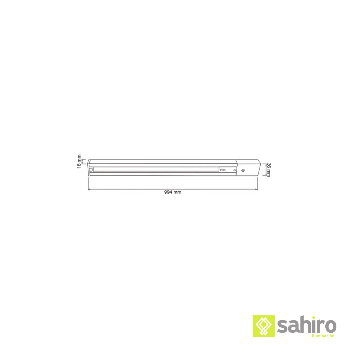 Riel de 1 metro Satinado - YS-100/S