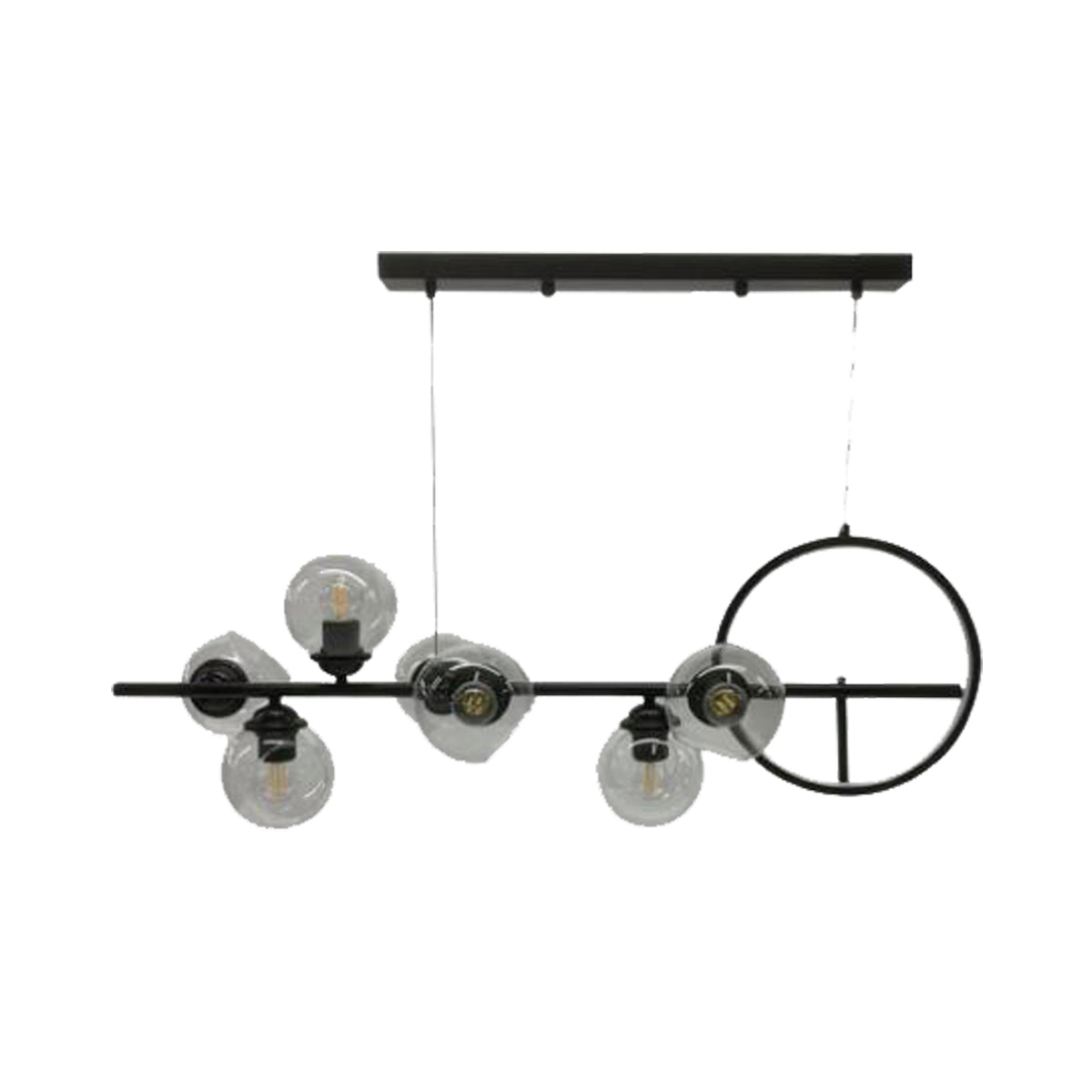 Lámpara Colgante Negra 7 Luces - 2CLAT43
