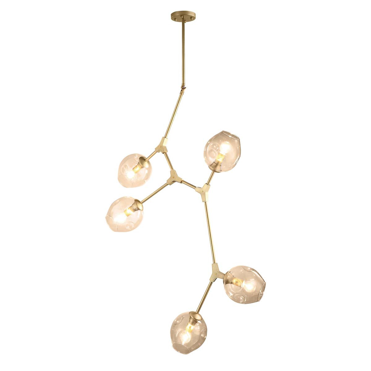 Candil Decorativo Dorado 5 Luces - Q16066-GD
