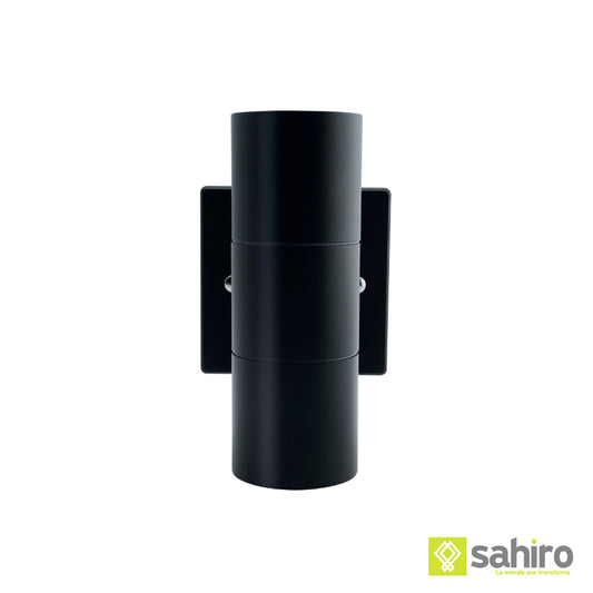 Lámpara De Pared Para Exterior Cilíndrico Negro - ADE-019