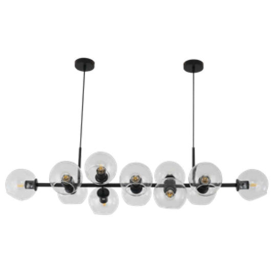 Lámpara Colgante Negra 10 Luces - 2CLAT31